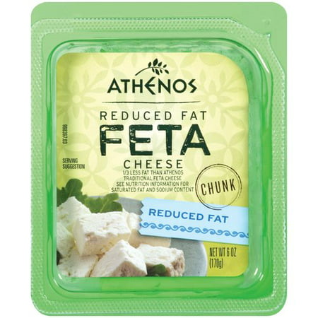 feta cheese athenos fat reduced oz chunk walmart
