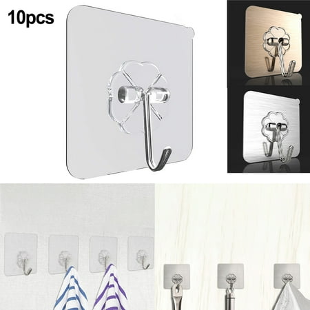 Sufanic 10Pcs Transparent Non-Marking Hook Behind Plastic Paste Free Punching Door
Sufanic 10Pcs Transparent Non-Marking Hook Behind Plastic Paste Free Punching Door