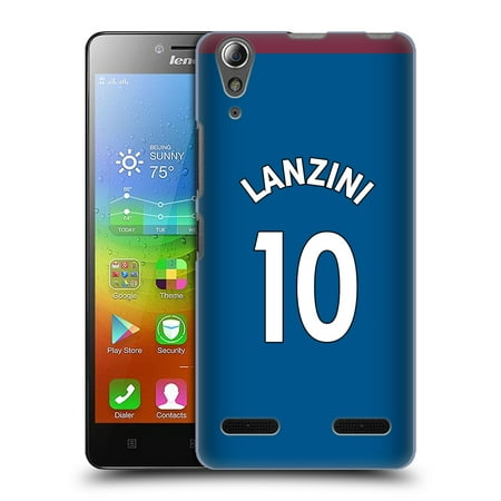 OFFICIAL WEST HAM UNITED FC 2018/19 AWAY KIT 1 HARD BACK CASE FOR LENOVO PHONES