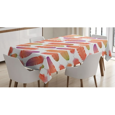 Feather House Decor Tablecloth Fluffy Down Feather Motifs Oriental Sign of Angels Themed Ethnic Boho Decor Rectangular Table Cover for Dining Room Kitchen 52 X 70 Inches Pink by Ambesonne
Feather House Decor Tablecloth Fluffy Down Feather Motifs Oriental Sign of Angels Themed Ethnic Boho Decor Rectangular Table Cover for Dining Room Kitchen 52 X 70 Inches Pink by Ambesonne