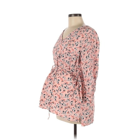 Pre-Owned Motherhood Women s Size L Maternity Long Sleeve Blouse