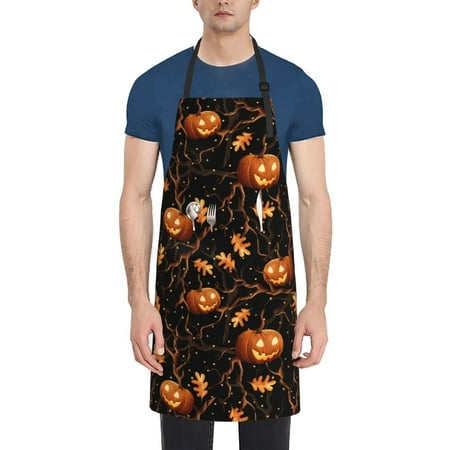 Vsdgher Halloween With Pumpkins Waterproof Apron with 2 Pockets Kitchen Chef Aprons Bibs for Grooming Cooking Baking Painting Gardening
Vsdgher Halloween With Pumpkins Waterproof Apron with 2 Pockets Kitchen Chef Aprons Bibs for Grooming Cooking Baking Painting Gardening