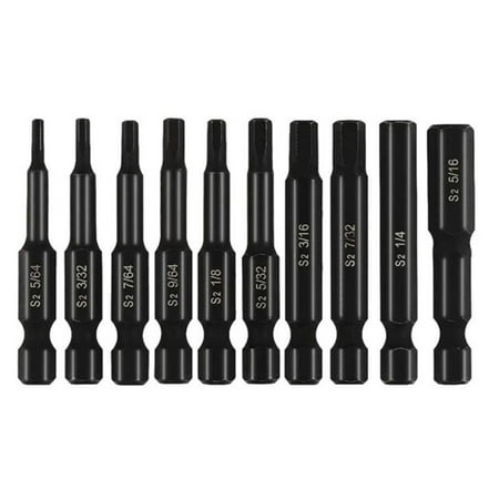 10Pcs/Set Sae Hex Head Drill Bit Set 1/4Inch Shank Magnetic Hex Screwdrivers Bit
10Pcs/Set Sae Hex Head Drill Bit Set 1/4Inch Shank Magnetic Hex Screwdrivers Bit