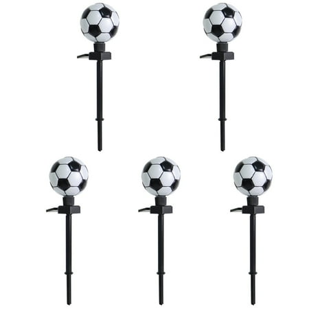 Homemaxs 5pcs Yard Lawn Soccer Stake Lamp Lawn Lamp Garden Solar Powered Soccer Lamp Led Stake Solar Lamp