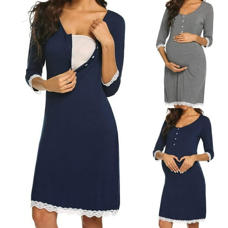 Tejiojio Maternity/Labor/Nursing Clothing Clearance Pregnant Women Clothes Half Sleeve Maternity Breastfeeding Casual Lace Dress
Tejiojio Maternity/Labor/Nursing Clothing Clearance Pregnant Women Clothes Half Sleeve Maternity Breastfeeding Casual Lace Dress