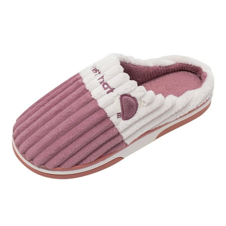 Larisalt Slippers For Women Womens Cozy Memory Foam Scuff Slippers Slip On Warm House Shoes Indoor Pink