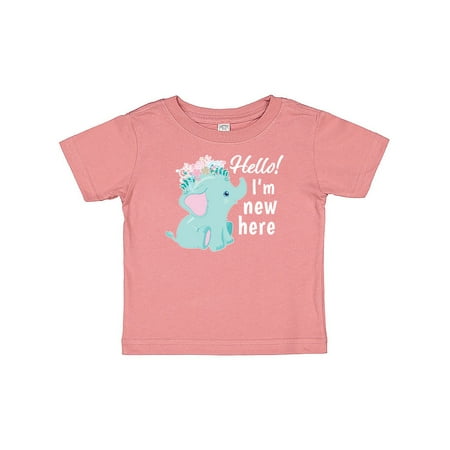 Inktastic Hello I m New Here with Cute Baby Elephant with Flower Crown Gift Baby Boy or Baby Girl T-Shirt
Inktastic Hello I m New Here with Cute Baby Elephant with Flower Crown Gift Baby Boy or Baby Girl T-Shirt