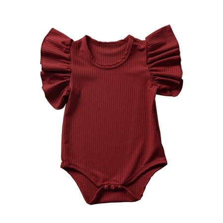 RPVATI Baby Boys Girls Short Sleeve Cotton Bodysuit Solid Bodysuits Infant Ruffle Summer Outfits
RPVATI Baby Boys Girls Short Sleeve Cotton Bodysuit Solid Bodysuits Infant Ruffle Summer Outfits