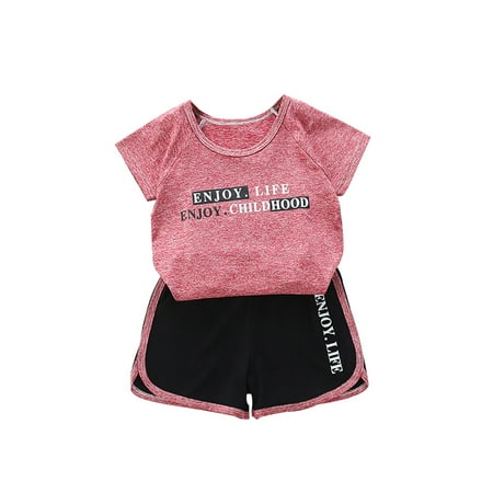 QWERTYU Infant Baby Toddler Child Children Kids Outfits Clothing Set Short Sleeve Summer T Shirts and Set for Girl 6M-7Y
QWERTYU Infant Baby Toddler Child Children Kids Outfits Clothing Set Short Sleeve Summer T Shirts and Set for Girl 6M-7Y