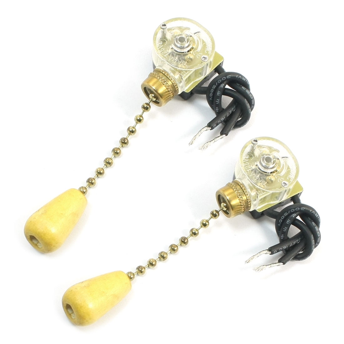 2pcs On Off Control Pull Chain Switch Ac 125v 6a For Ceiling Fan