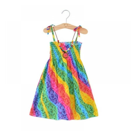 SweetCandy Girls Dress Brand Summer Beach Style Floral Print Sundress For Girls Vintage Toddler Girl Clothing With Necklace
SweetCandy Girls Dress Brand Summer Beach Style Floral Print Sundress For Girls Vintage Toddler Girl Clothing With Necklace