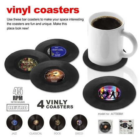 IMSHIE Record Coasters Heat insulation Anti-rust Vinyl Coasters Cup Glass Bottle Mat
IMSHIE Record Coasters Heat insulation Anti-rust Vinyl Coasters Cup Glass Bottle Mat