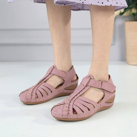 Homadles Womens Closed Toe Sandals- Hollow Casual Dressy Anti-slip Sandals Pink Size 7.5
Homadles Womens Closed Toe Sandals- Hollow Casual Dressy Anti-slip Sandals Pink Size 7.5