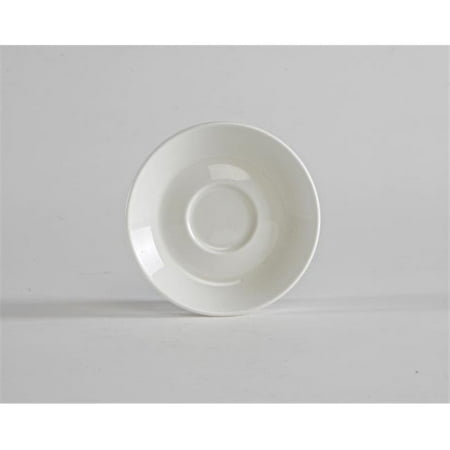 AlumaTux Modena 4.63 in. AD Saucer - Pearl White - 3 Dozen