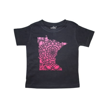 Inktastic Minnesota Silhouette Mandala Gift Toddler Boy or Toddler Girl T-Shirt