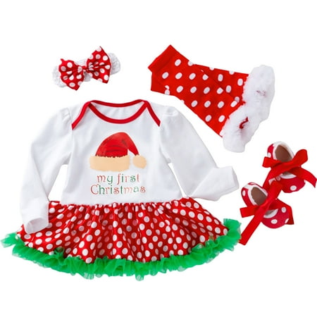 EHTMSAK Newborn Infant Baby Toddler Girl Outfits Clothing Set Long Sleeve Christmas One Piece Dress Bodysuit and Shoes Tights Set with Headband Green 0-2Y 66
EHTMSAK Newborn Infant Baby Toddler Girl Outfits Clothing Set Long Sleeve Christmas One Piece Dress Bodysuit and Shoes Tights Set with Headband Green 0-2Y 66