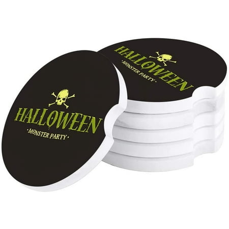 ZHANZZK Happy Halloween Monster Party Set of 2 Car Coaster for Drinks Absorbent Ceramic Stone Coasters Cup Mat with Cork Base for Home Kitchen Room Coffee Table Bar Decor
ZHANZZK Happy Halloween Monster Party Set of 2 Car Coaster for Drinks Absorbent Ceramic Stone Coasters Cup Mat with Cork Base for Home Kitchen Room Coffee Table Bar Decor