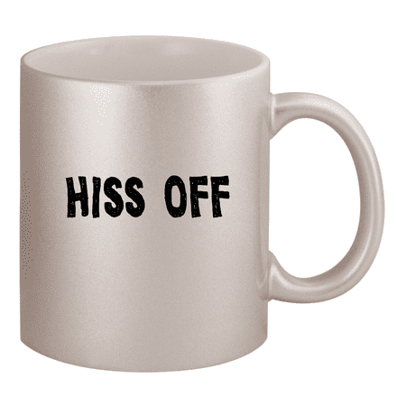 Hiss Off - 11oz Ceramic Silver Coffee Mug