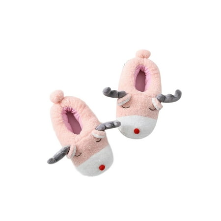 Tenmix Womens Breathable Fuzzy Slipper Bedroom Non-slip Plush House Shoes Comfort Elk Animal Slippers Pink
Tenmix Womens Breathable Fuzzy Slipper Bedroom Non-slip Plush House Shoes Comfort Elk Animal Slippers Pink
