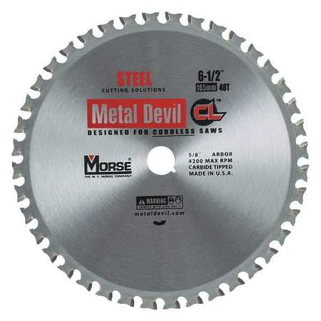 Circular Saw Blade, Morse, CSM6504058CLSC