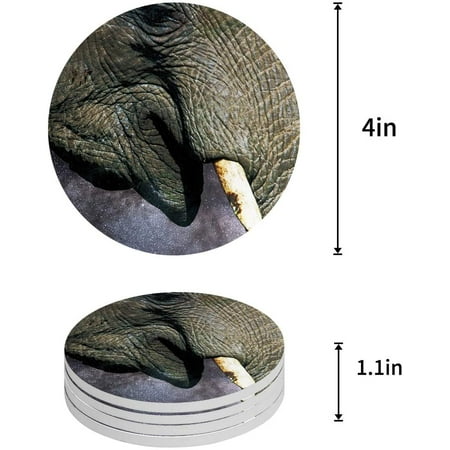 KXMDXA Elephant Set of 6 Round Coaster for Drinks Absorbent Ceramic Stone Coasters Cup Mat with Cork Base for Home Kitchen Room Coffee Table Bar Decor
KXMDXA Elephant Set of 6 Round Coaster for Drinks Absorbent Ceramic Stone Coasters Cup Mat with Cork Base for Home Kitchen Room Coffee Table Bar Decor