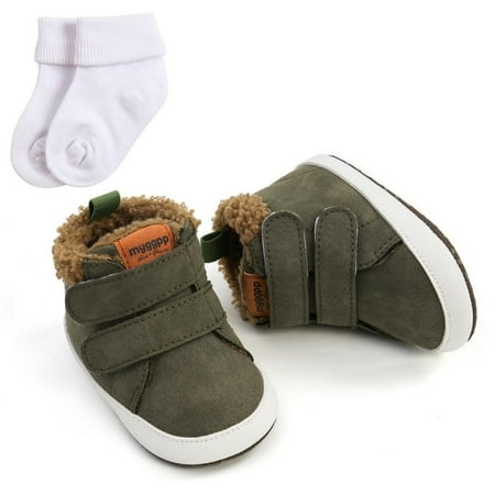 Baozhu Toddler Soft Anti-Slip PU Warm Shoes Set Newborn Crib First Walker 0-18 Months Baby Boys Girls High-Top Sneakers + Socks
Baozhu Toddler Soft Anti-Slip PU Warm Shoes Set Newborn Crib First Walker 0-18 Months Baby Boys Girls High-Top Sneakers + Socks