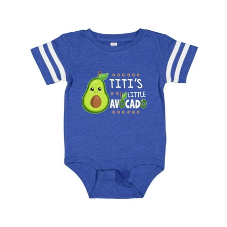 Inktastic Titi s Little Avocado with Cute Baby Avocado Gift Baby Boy or Baby Girl Bodysuit