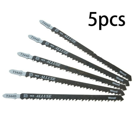 5pcs T344D 6T T-Shank Jigsaw Blades Cutter for Wood Plastics Fast Cutting Tool