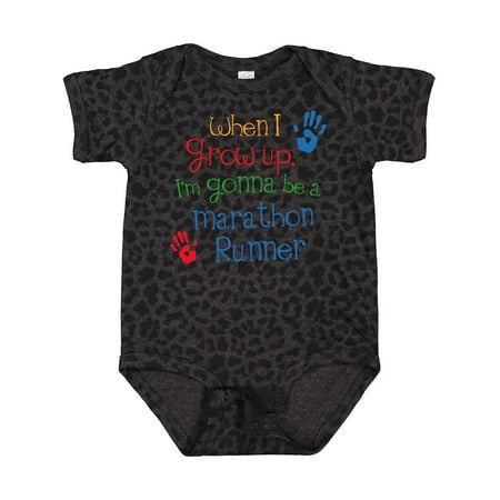 Inktastic Marathon Runner Future Gift Baby Boy or Baby Girl Bodysuit