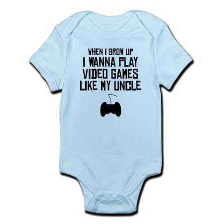 CafePress - Play Video Games Like My Uncle Body Suit - Baby Light Bodysuit
CafePress - Play Video Games Like My Uncle Body Suit - Baby Light Bodysuit