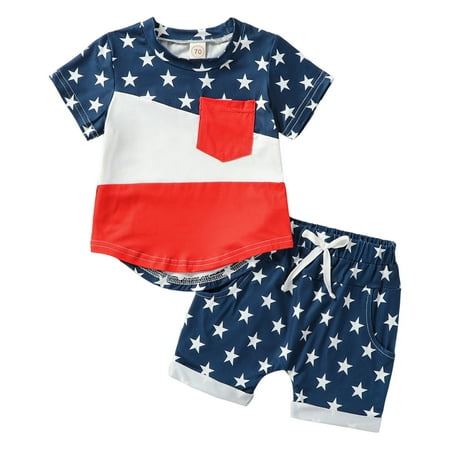 Summer Toddler Boys Short Sleeve Independence Day Striped Printed Tops Shorts 2PCS Outfits Set For Kids Clothes Baby Fashion Dailywear Child Clothing
Summer Toddler Boys Short Sleeve Independence Day Striped Printed Tops Shorts 2PCS Outfits Set For Kids Clothes Baby Fashion Dailywear Child Clothing