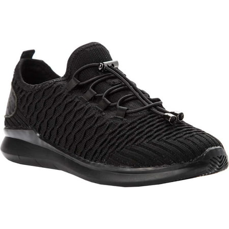 Women s Propet TravelBound Sneaker Black Knit Mesh 6 D