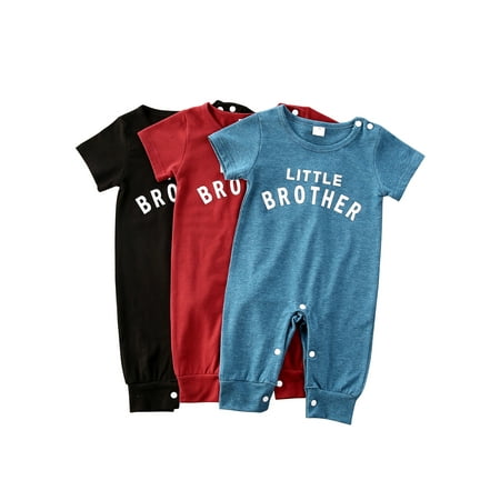 Nokpsedcb Newborn Baby Boy Romper Clothe Little Brother Romper Short Sleeve Jumpsuits One Piece Outfit Wine Red 0-3 Months
Nokpsedcb Newborn Baby Boy Romper Clothe Little Brother Romper Short Sleeve Jumpsuits One Piece Outfit Wine Red 0-3 Months
