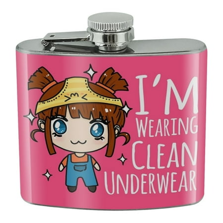 I m Wearing Clean Underwear Kawaii Chibi Pigtails Stainless Steel 5oz Hip Drink Kidney Flask
I m Wearing Clean Underwear Kawaii Chibi Pigtails Stainless Steel 5oz Hip Drink Kidney Flask