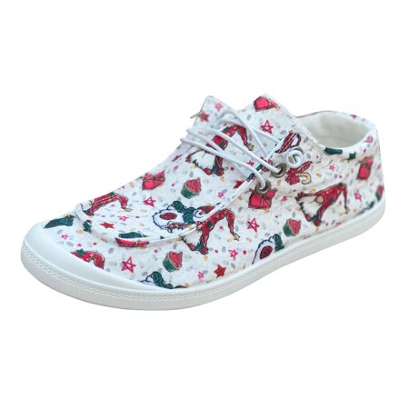 GNEIKDEING Womens Shoes Breathable Cloth Shoes Christmas Print Lace Up Flat Casual Shoes Gift on Clearance
GNEIKDEING Womens Shoes Breathable Cloth Shoes Christmas Print Lace Up Flat Casual Shoes Gift on Clearance