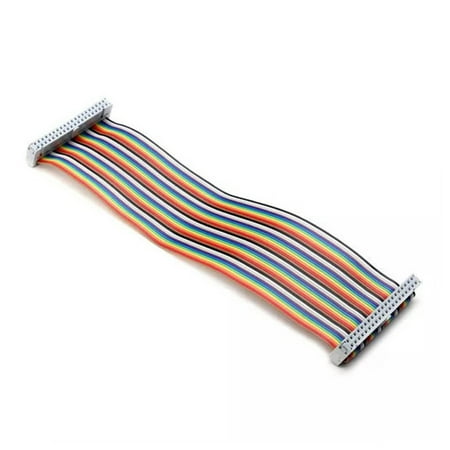 20cm 40 Pin 40pins Way Gpio Rainbow Ribbon Cable