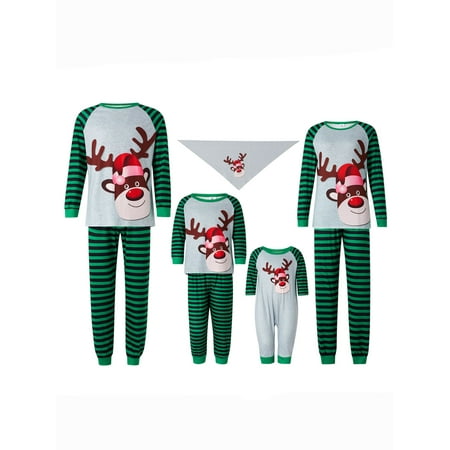 Ma&Baby Parent-Child Christmas Pajama Set Cartoon Elk Print Tops + Striped Pants Family Clothes Set
Ma&Baby Parent-Child Christmas Pajama Set Cartoon Elk Print Tops + Striped Pants Family Clothes Set