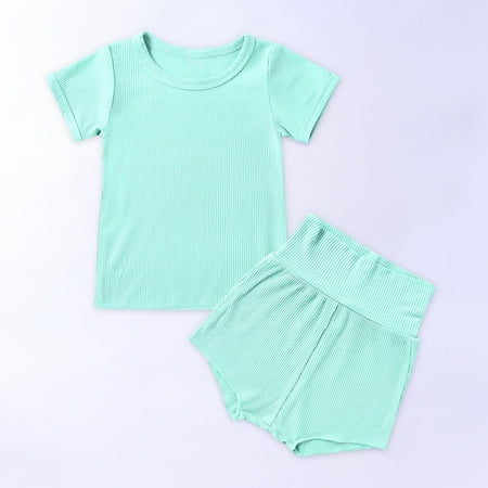 Lilgiuy Baby Boys Girls Outfits Fashion Cute Solid Color Short Sleeve High Waist Shorts Cotton Beach Suit
Lilgiuy Baby Boys Girls Outfits Fashion Cute Solid Color Short Sleeve High Waist Shorts Cotton Beach Suit