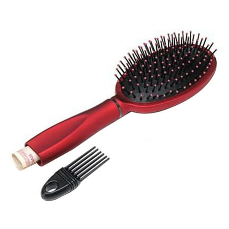 Portable Travel Red Storage Comb with Secret Hollow Container