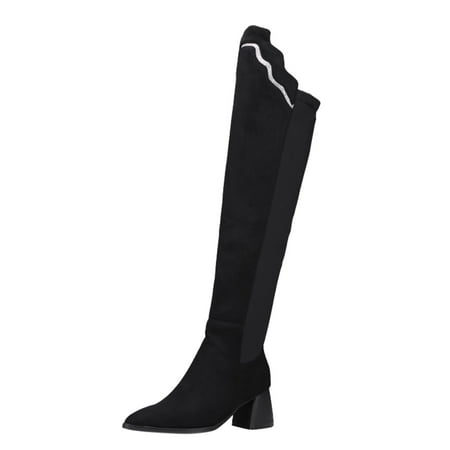 ZIZOCWA Thigh High Boots For Women Wide Calf Insulated Rain Boots For Women Women Knee High Boots Autumn And Winter Fashionable Ruffle Decoration Profiled Comfortable Thick Heel Square Heel Glitter B
ZIZOCWA Thigh High Boots For Women Wide Calf Insulated Rain Boots For Women Women Knee High Boots Autumn And Winter Fashionable Ruffle Decoration Profiled Comfortable Thick Heel Square Heel Glitter B
