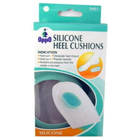 Oppo Silicone Gel Heel Cushion, Large (5451) 1 Pair (Pack of 3)