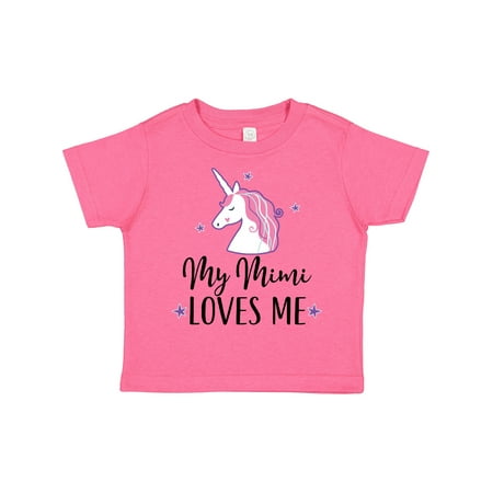 Inktastic My Mimi Loves Me Unicorn Gift Toddler Toddler Girl T-Shirt