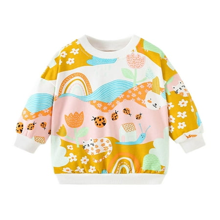 Tops for Girls Cartoon Printed Causal Round Neck T Shirt Sweatshirt Long Sleeved Tops for Teens
Tops for Girls Cartoon Printed Causal Round Neck T Shirt Sweatshirt Long Sleeved Tops for Teens