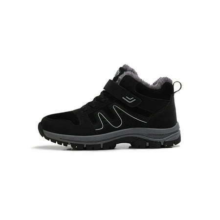 Lacyhop Unisex Walking Shoe Comfort Warm Casual Shoes Plush Lined Sneakers Outdoor Breathable Snow Boots Lightweight Non-Slip Winter Boot Men s Black 10
Lacyhop Unisex Walking Shoe Comfort Warm Casual Shoes Plush Lined Sneakers Outdoor Breathable Snow Boots Lightweight Non-Slip Winter Boot Men s Black 10