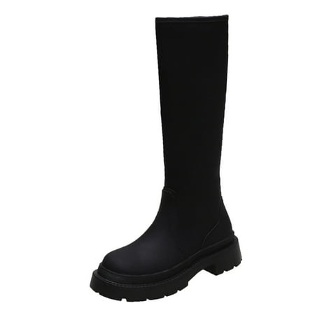 autumn winter shoes Toe Leather Boots Winter Warmth Boots Women s Heels Kneelength Round Shoes Chunky Shoes Flat Fashion High Women s Boots
autumn winter shoes Toe Leather Boots Winter Warmth Boots Women s Heels Kneelength Round Shoes Chunky Shoes Flat Fashion High Women s Boots