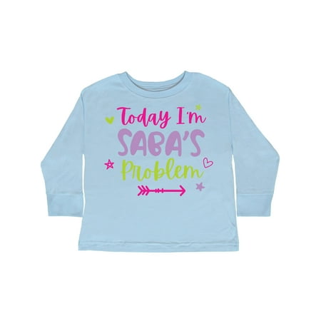 Inktastic Child Funny Today Im Sabas Problem Gift Toddler Toddler Girl Long Sleeve T-Shirt
Inktastic Child Funny Today Im Sabas Problem Gift Toddler Toddler Girl Long Sleeve T-Shirt