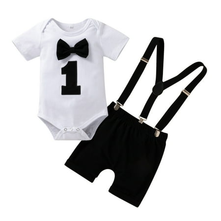 B91xZ Baby Boy Clothes Kids Boy Girls One 1st Birthday Outfits Clothes Short Sleeve Bow Tie Romper Shorts Pants Set Black Size 9-12 Months
B91xZ Baby Boy Clothes Kids Boy Girls One 1st Birthday Outfits Clothes Short Sleeve Bow Tie Romper Shorts Pants Set Black Size 9-12 Months