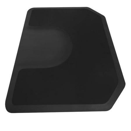 4′x 5′x 1/2" Beauty Salon Hexagon Anti-fatigue Salon Mat Black