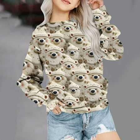 Geire 1-12 Years Kids Christmas New Sweatshirts Stereoscopic Printed Long Sleeve Crewneck Casual Pullover Hoodless Sweatshirts
Geire 1-12 Years Kids Christmas New Sweatshirts Stereoscopic Printed Long Sleeve Crewneck Casual Pullover Hoodless Sweatshirts