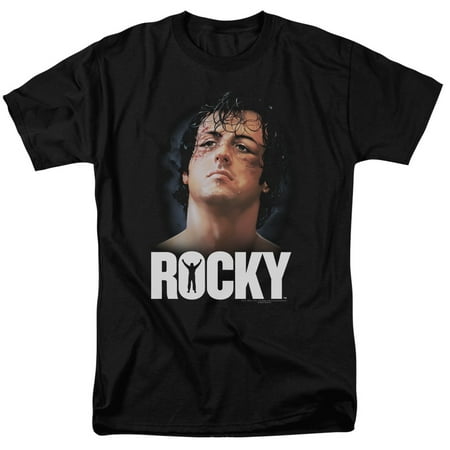 Trevco Mgm-Rocky-The Champ Short Sleeve Adult 18-1 Tee, Black - XL